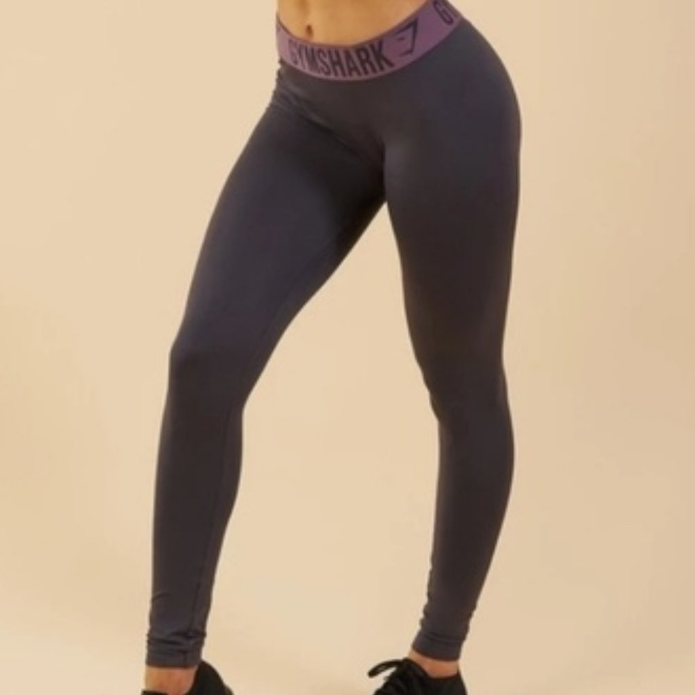 Gymshark Fit Leggings Charcoal Purple wash